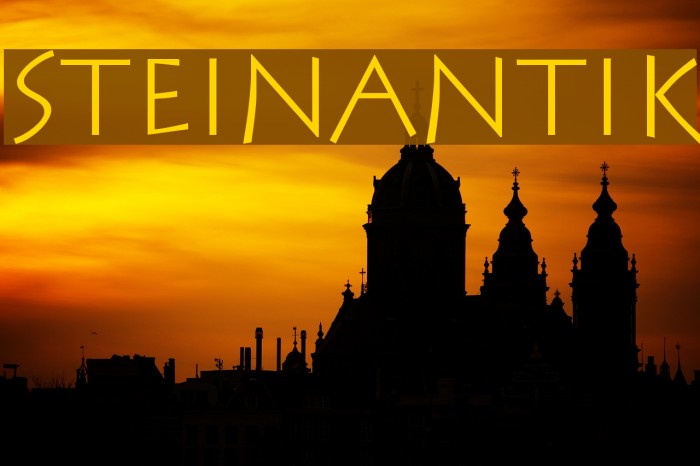 SteinAntik Font examples