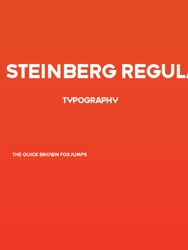 Steinberg Regular Poster