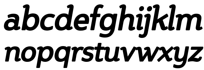 Steinem-Bold Italic Font LOWERCASE