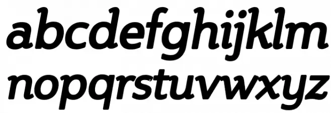 Steinem-Bold Italic 字体 小写