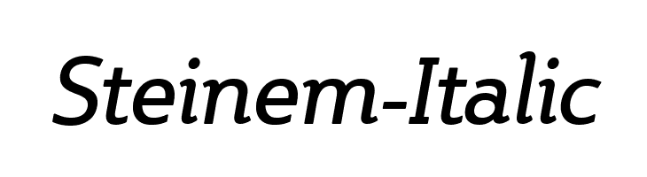 Steinem-Italic Font