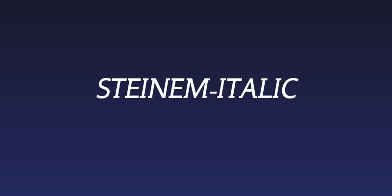 Steinem-Italic Social Header