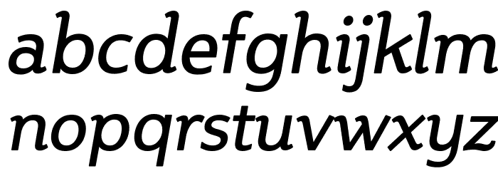 Steinem-Italic Font LOWERCASE
