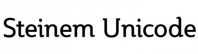 Steinem Unicode  Скачать бесплатные шрифты