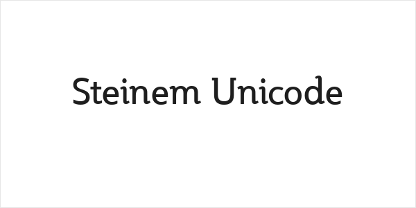 Steinem Unicode Logo