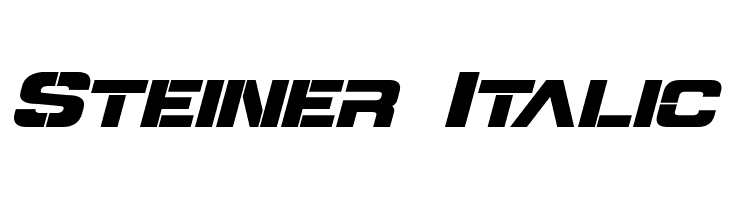 Steiner Italic Font