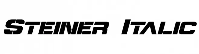 Steiner Italic  Frei Schriftart Herunterladen
