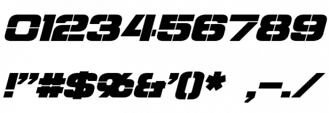 Steiner Italic Font OTHER CHARS