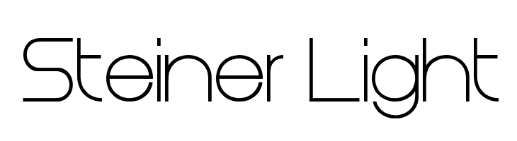 Steiner Light Font