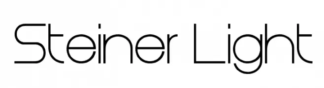 Steiner Light  Frei Schriftart Herunterladen