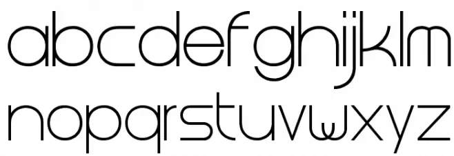 Steiner Light Schriftart Kleinbuchstaben