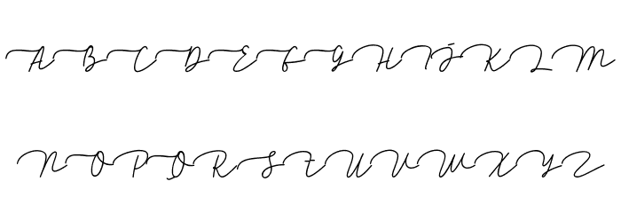 Stelena Demo Script Font UPPERCASE