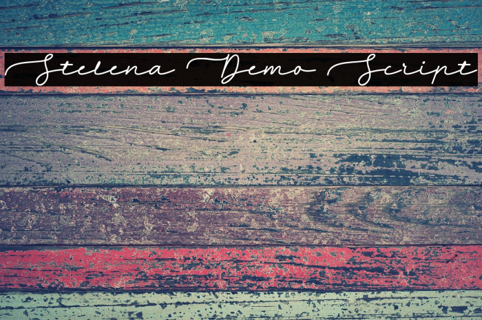 Stelena Demo Script Font examples