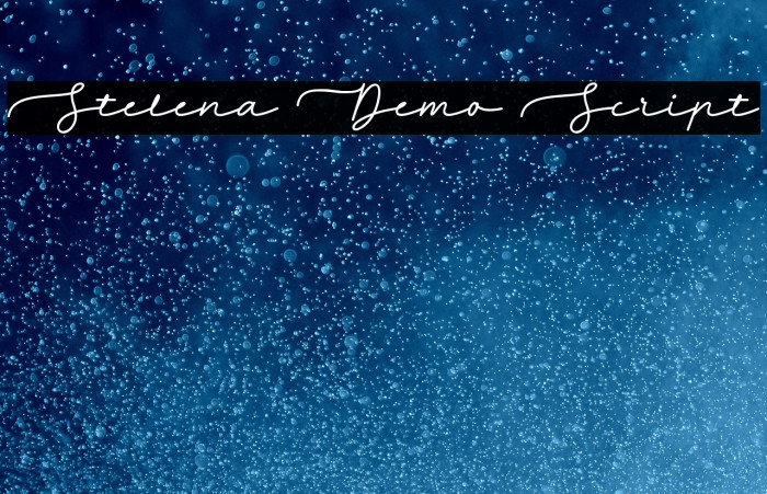 Stelena Demo Script Font examples
