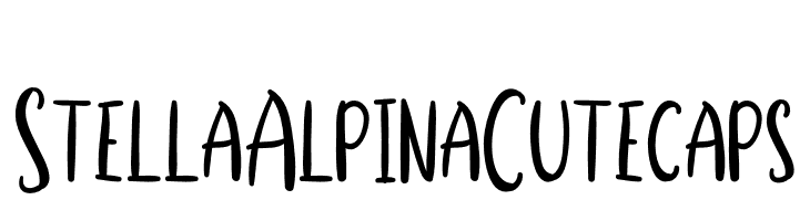 Stella Alpina Cutecaps फ़ॉन्ट