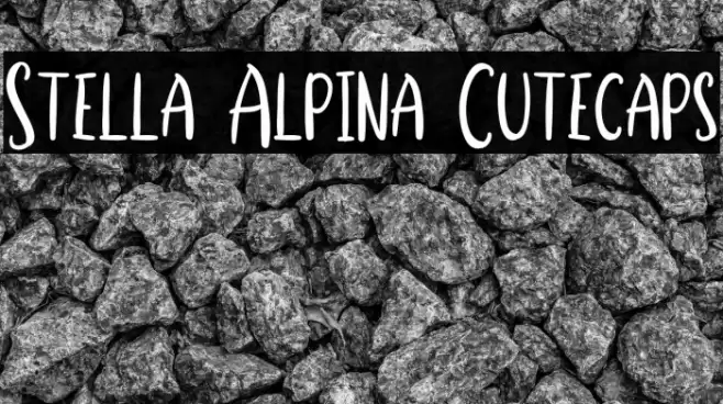 Stella Alpina Cutecaps Font examples