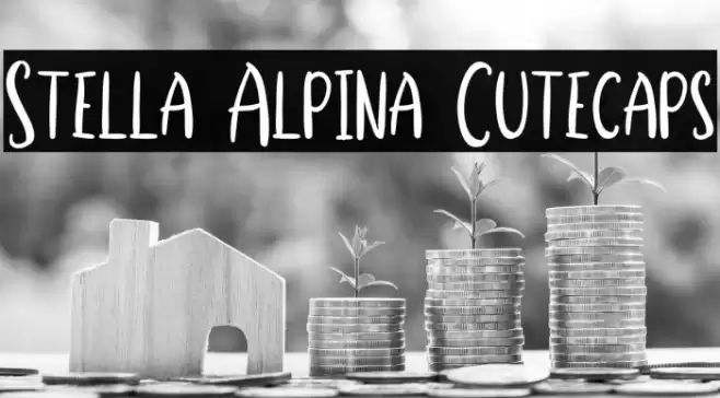 Stella Alpina Cutecaps Font examples