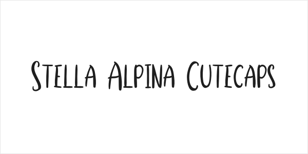 Stella Alpina Cutecaps Logo