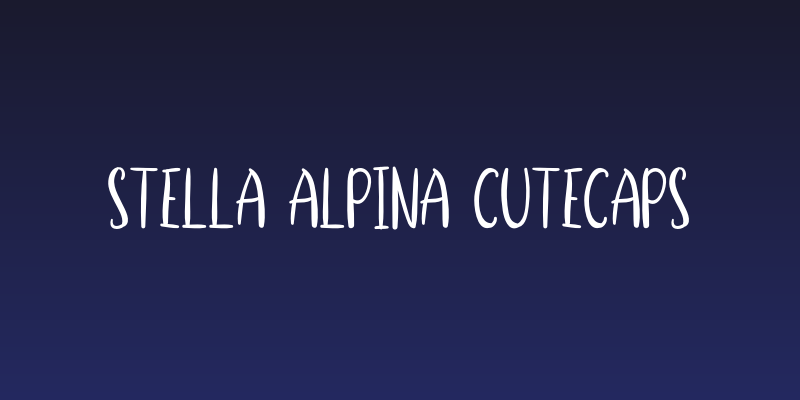 Stella Alpina Cutecaps Social Header