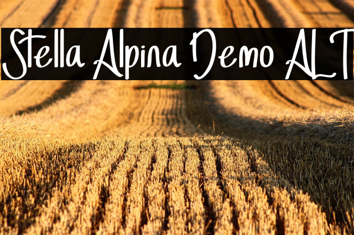 Stella Alpina Demo ALT Example 3