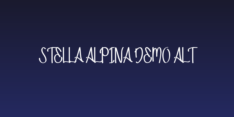 Stella Alpina Demo ALT Social Header