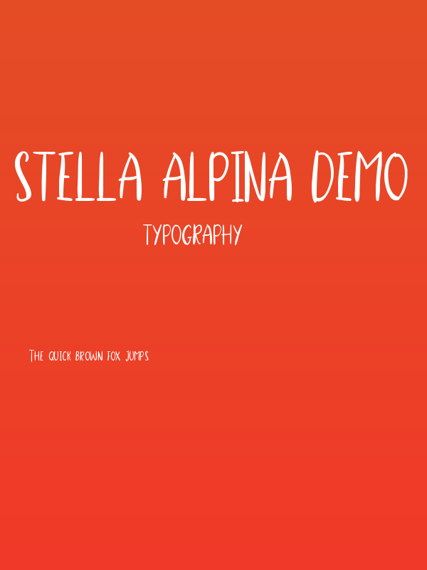 Stella Alpina Demo Cutecaps Poster