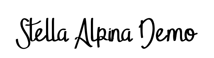 Stella Alpina Demo  Fuentes Gratis Descargar