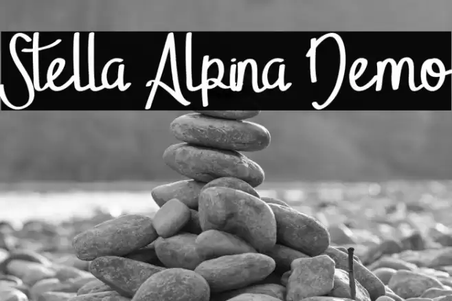 Stella Alpina Demo Font examples