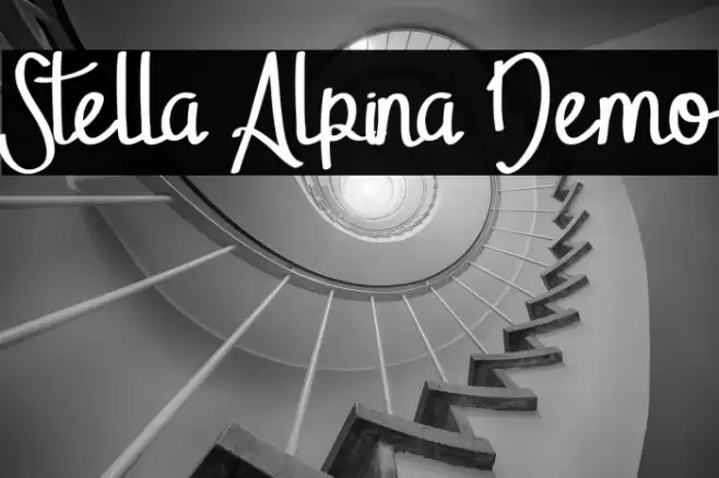 Stella Alpina Demo Font examples