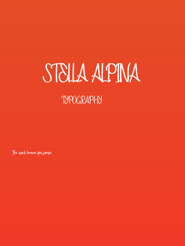 Stella Alpina Poster