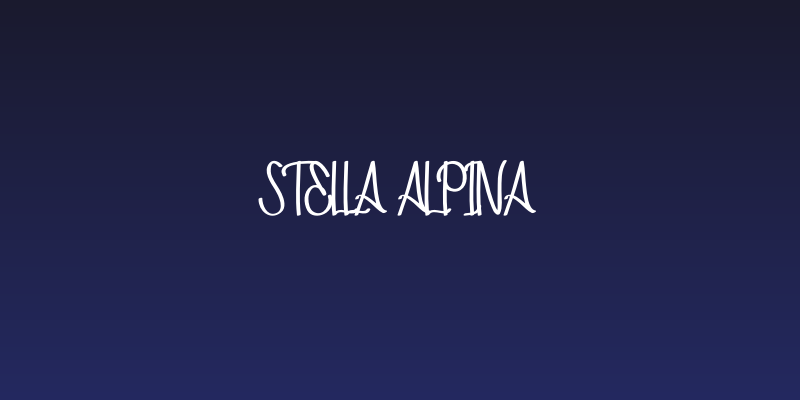 Stella Alpina Social Header