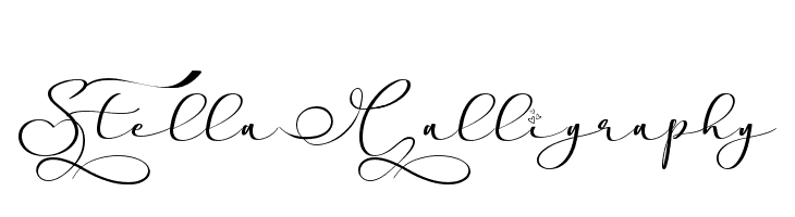 Stella Calligraphy  フリーフォントのダウンロード