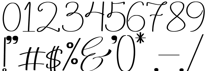 Stella Calligraphy Font OTHER CHARS