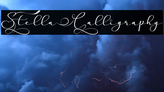 Stella Calligraphy Example 3