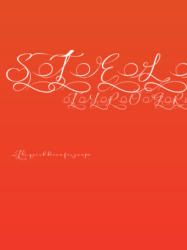 Stella Calligraphy Poster