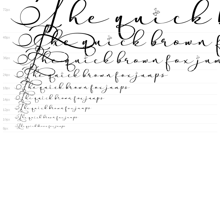 Stella Calligraphy Waterfall