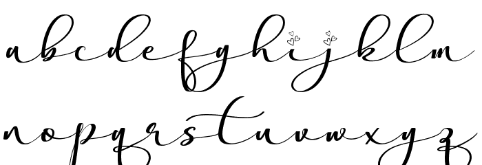 Stella Calligraphy Font LOWERCASE