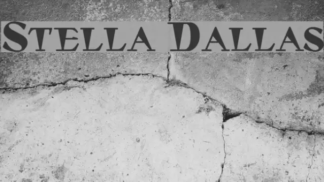 Stella Dallas Schriftart examples
