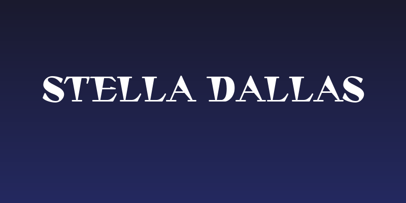 Stella Dallas Social Header