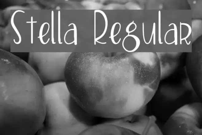 Stella Regular Font examples