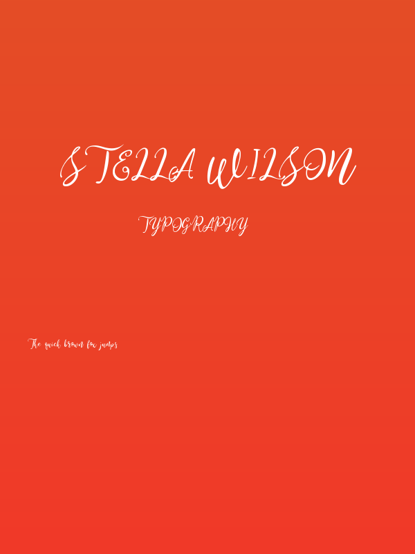 Stella Wilson Poster