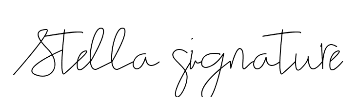 Stella signature  baixar fontes gratis