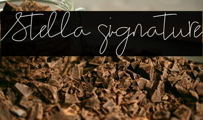 Stella signature Example 2