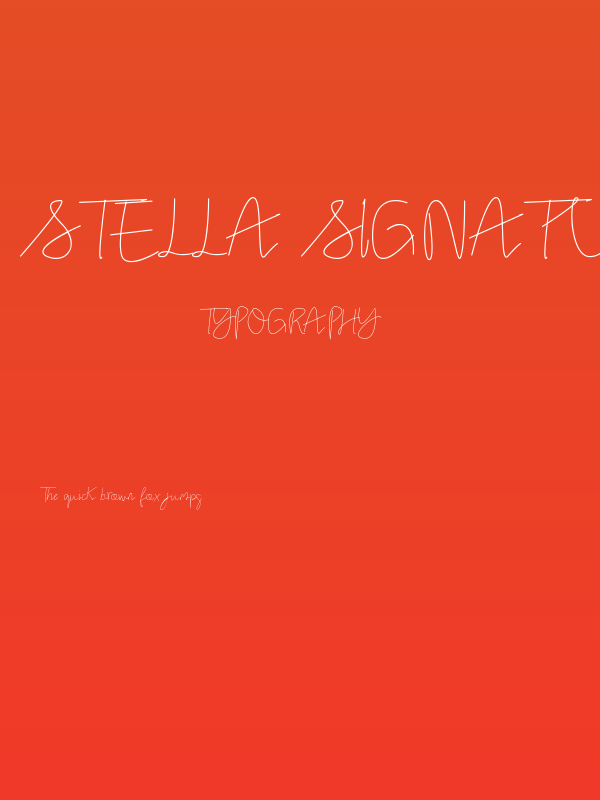 Stella signature Poster
