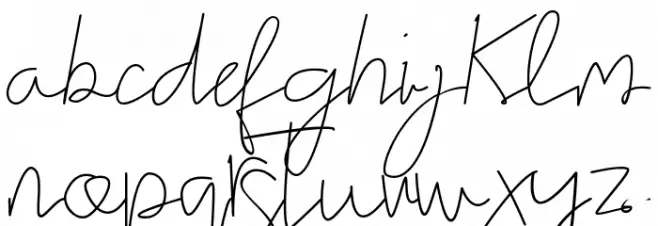 Stella signature Caratteri MINUSCOLO