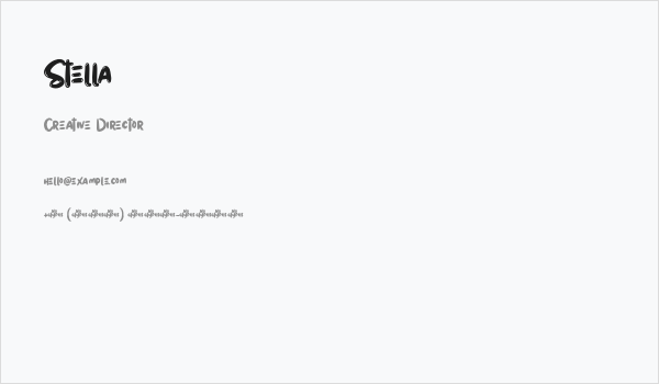 Stella Business Card