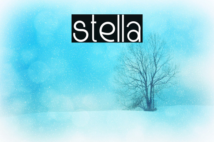 Stella Font examples