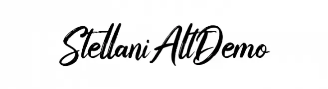 Stellani Alt Demo  Скачать бесплатные шрифты