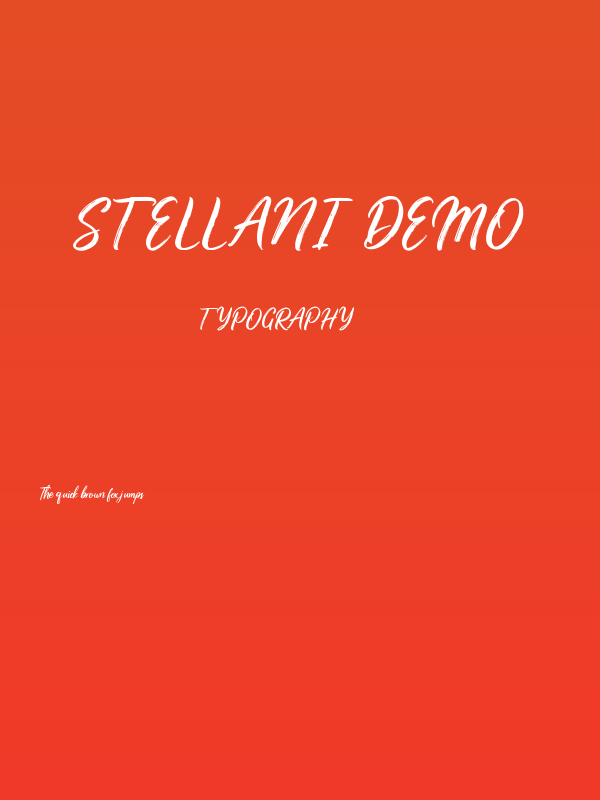 Stellani Demo Poster