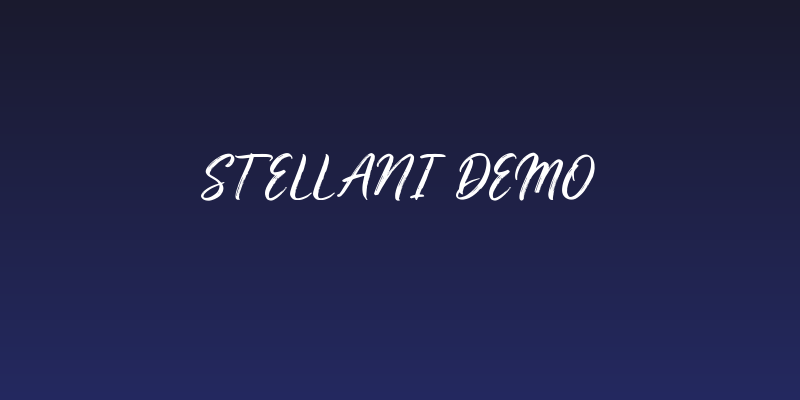 Stellani Demo Social Header